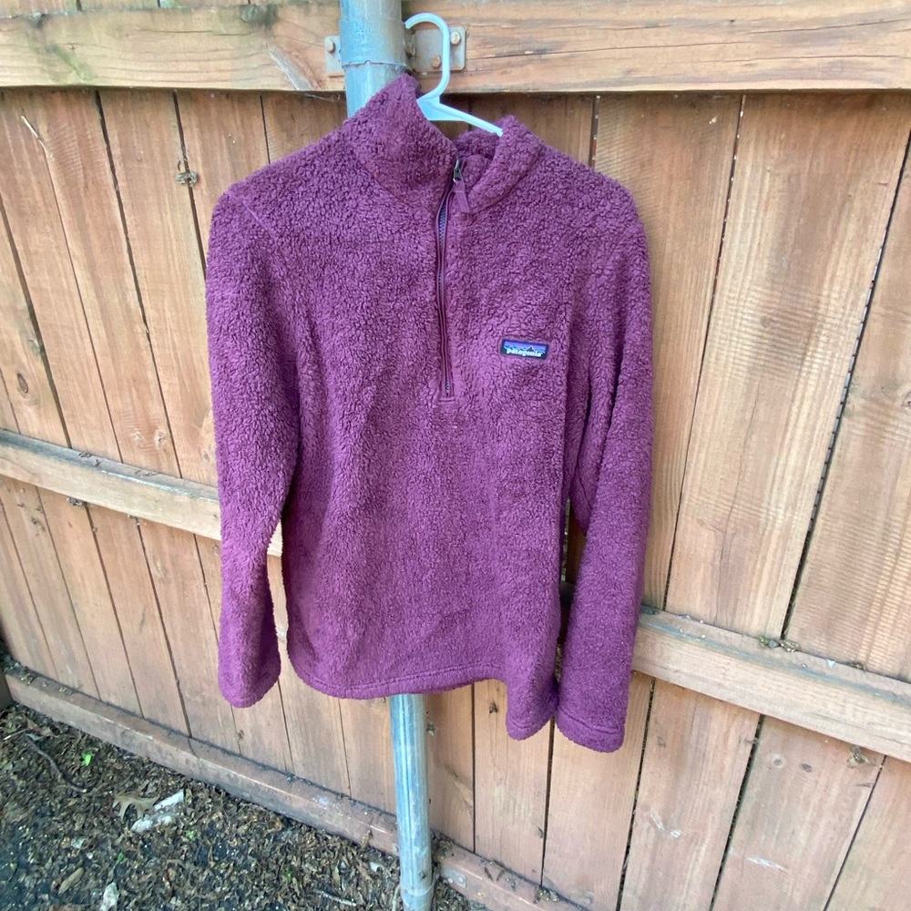 Patagonia Los Gatos sweater, burgundy, large.